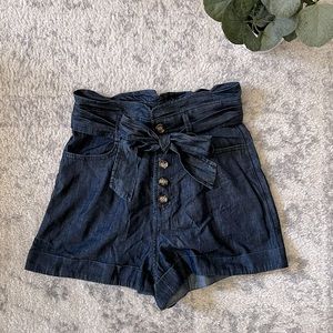 NWOT Express Paperbag Extreme High Rise Shortie XS